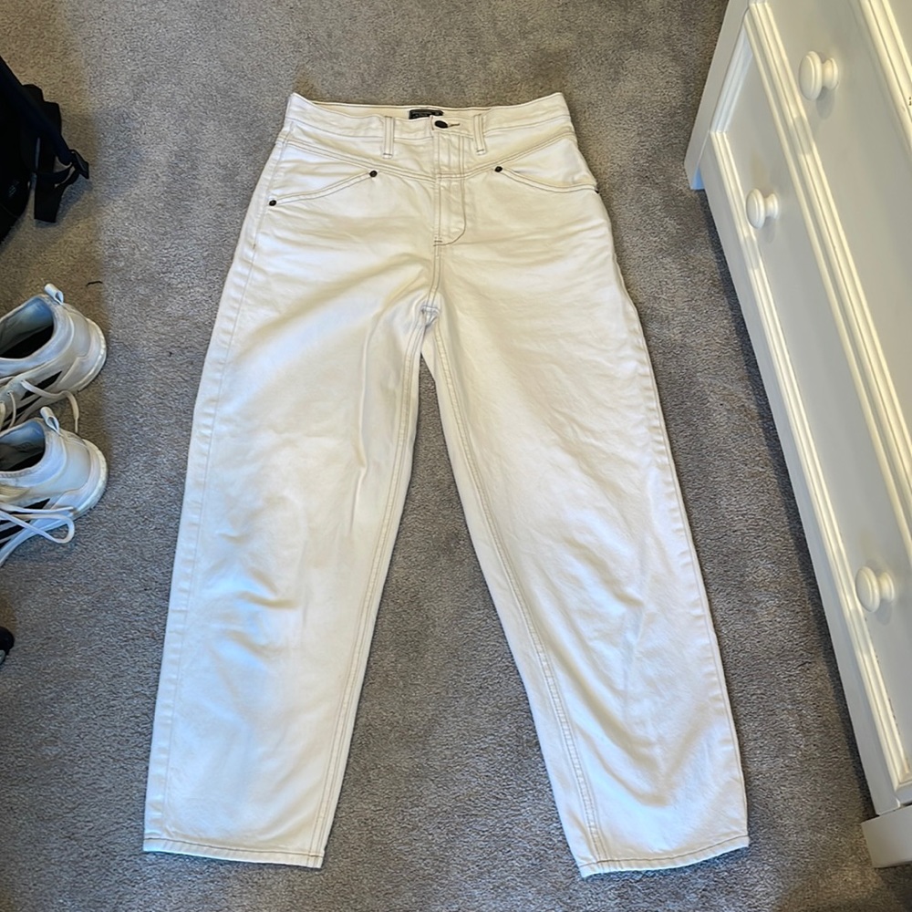 Abercrombie white jeans